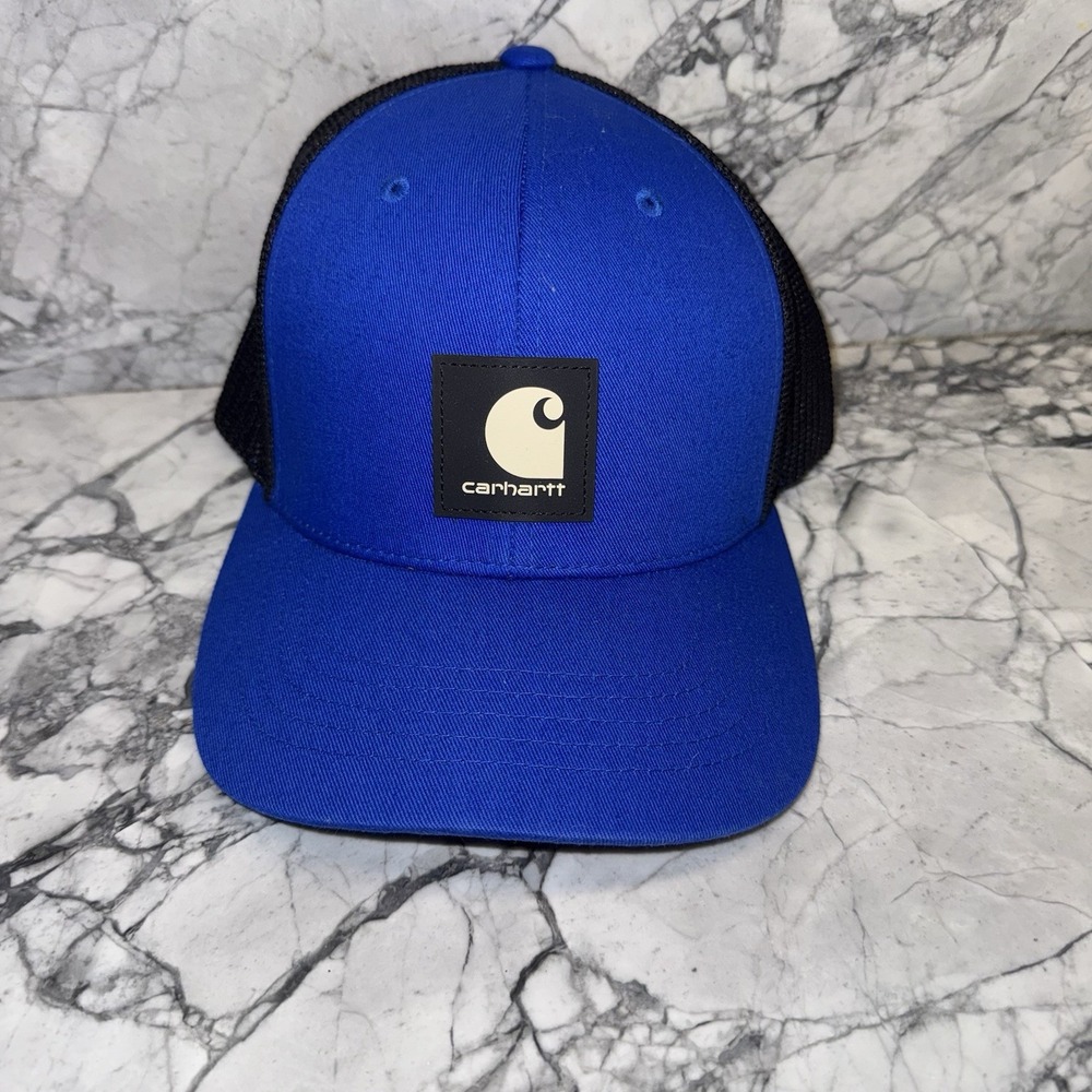 Carhartt® Men's Rugged Flex Twill Mesh Back Blue One Size Snap Back